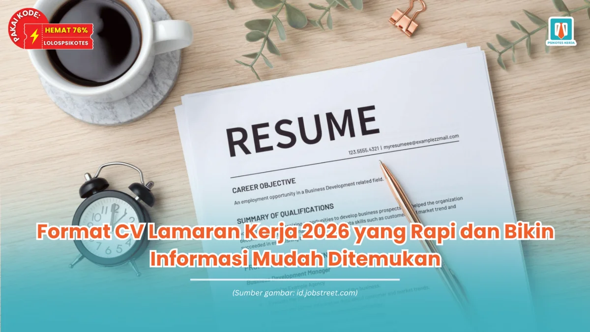 format cv lamaran kerja