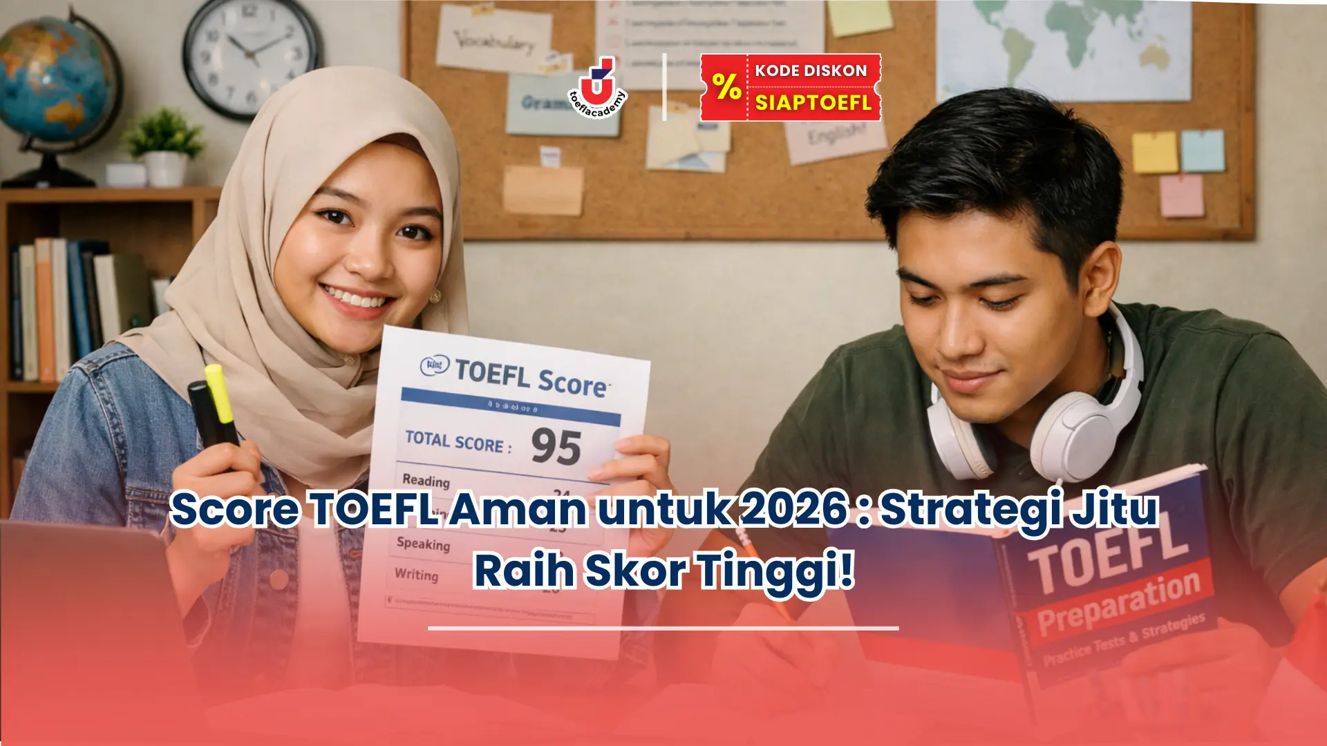 Score TOEFL Aman untuk 2026 : Strategi Jitu Raih Skor Tinggi!