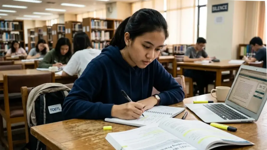 cara tes toefl