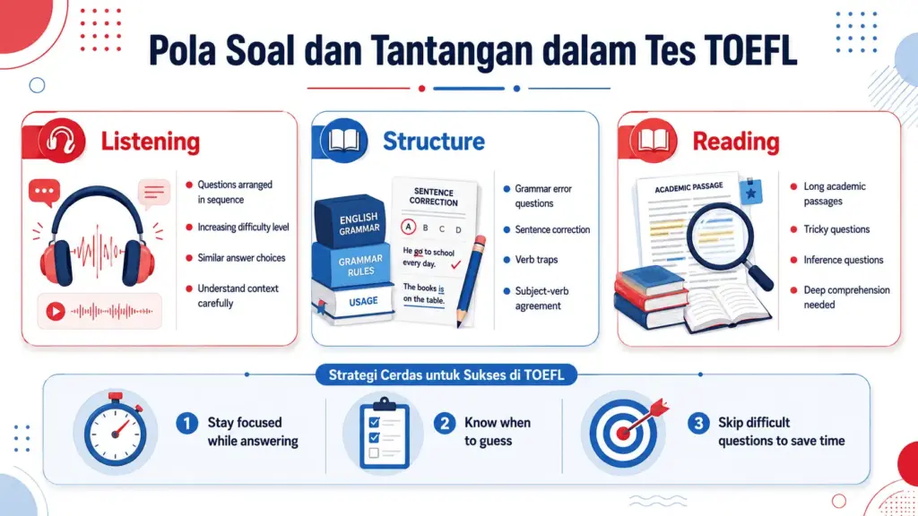 materi tes toefl apa saja