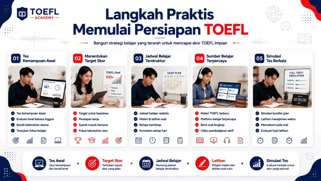 waktu persiapan toefl