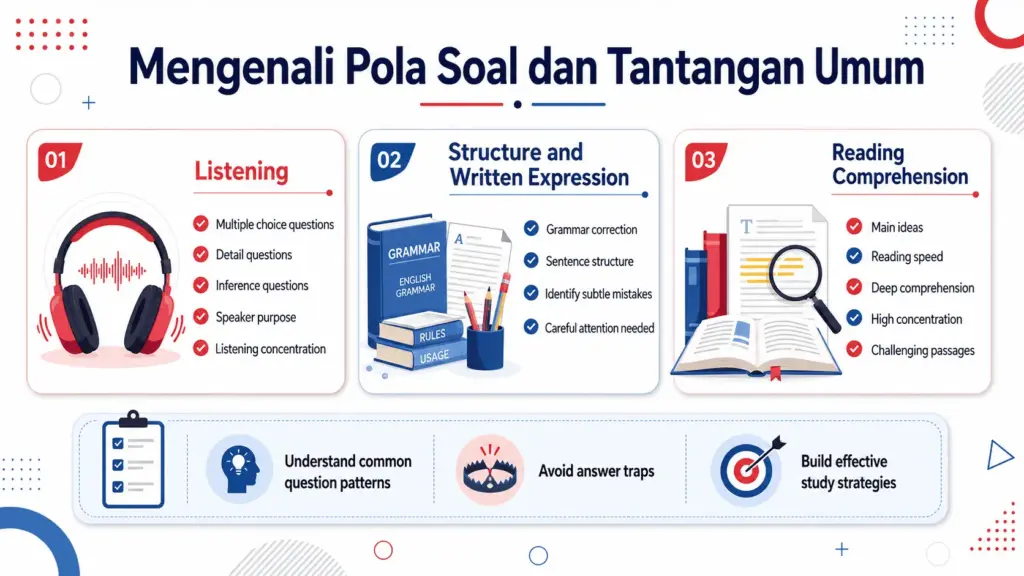 tes toefl terdiri dari apa saja