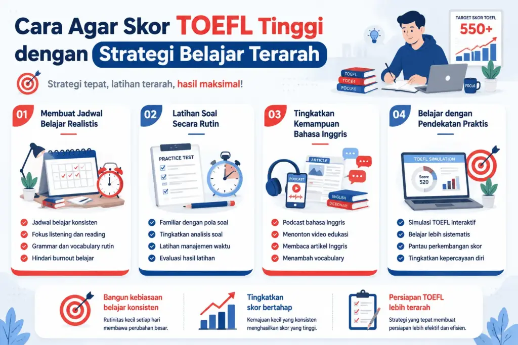 Cara agar skor TOEFL tinggi