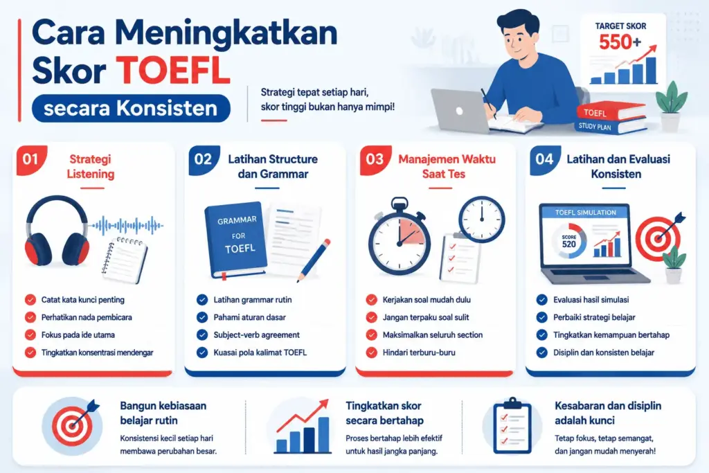 Materi tes TOEFL apa saja
