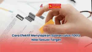Syarat lulus TOEFL nilai berapa
