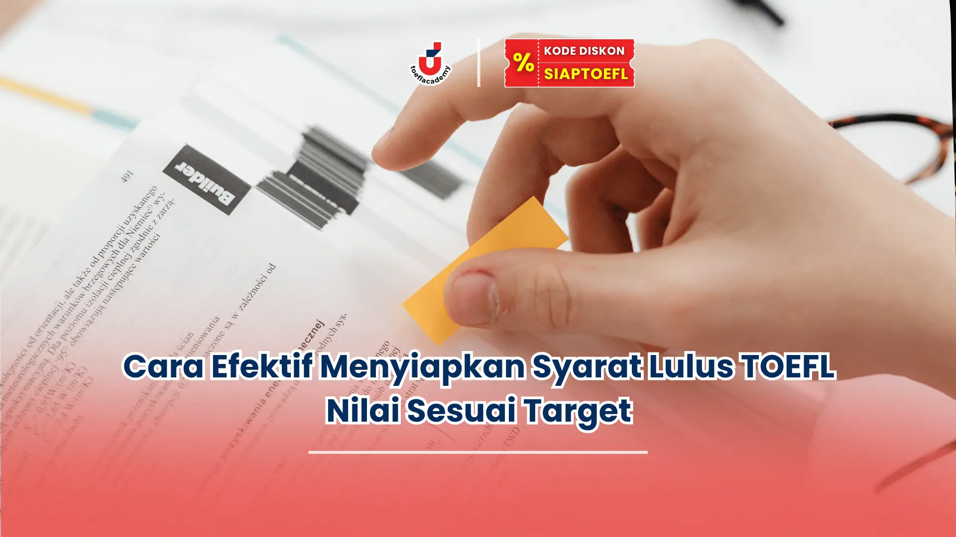 Syarat lulus TOEFL nilai berapa