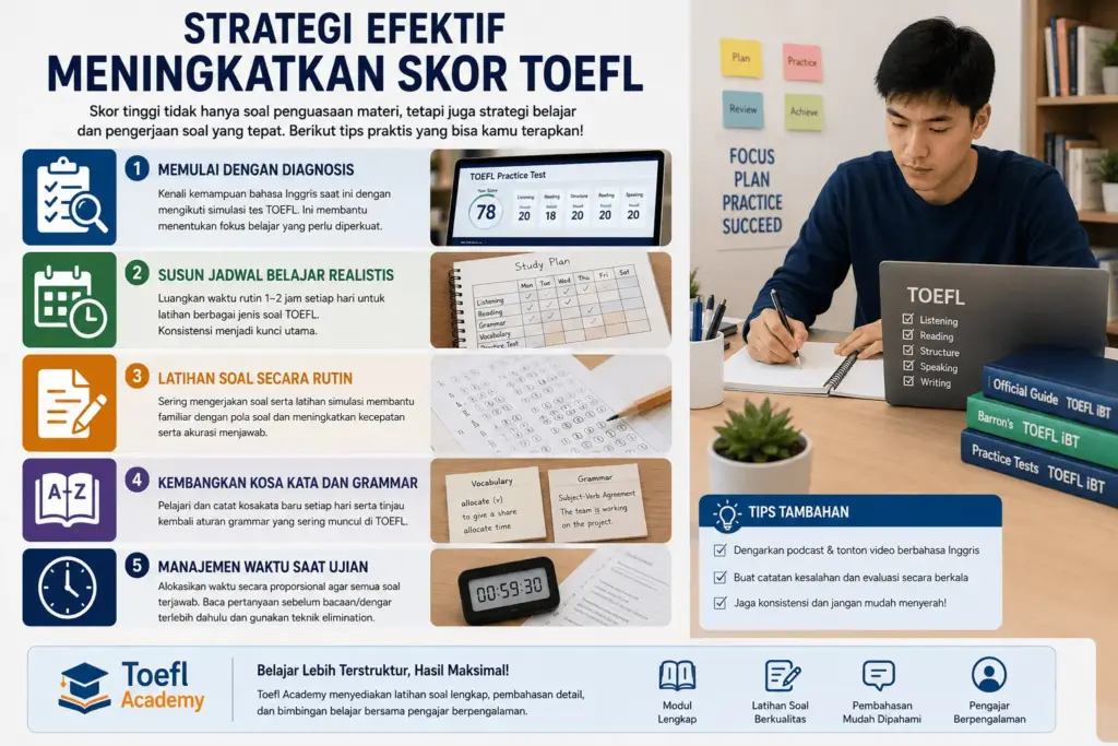 Syarat lulus TOEFL nilai berapa