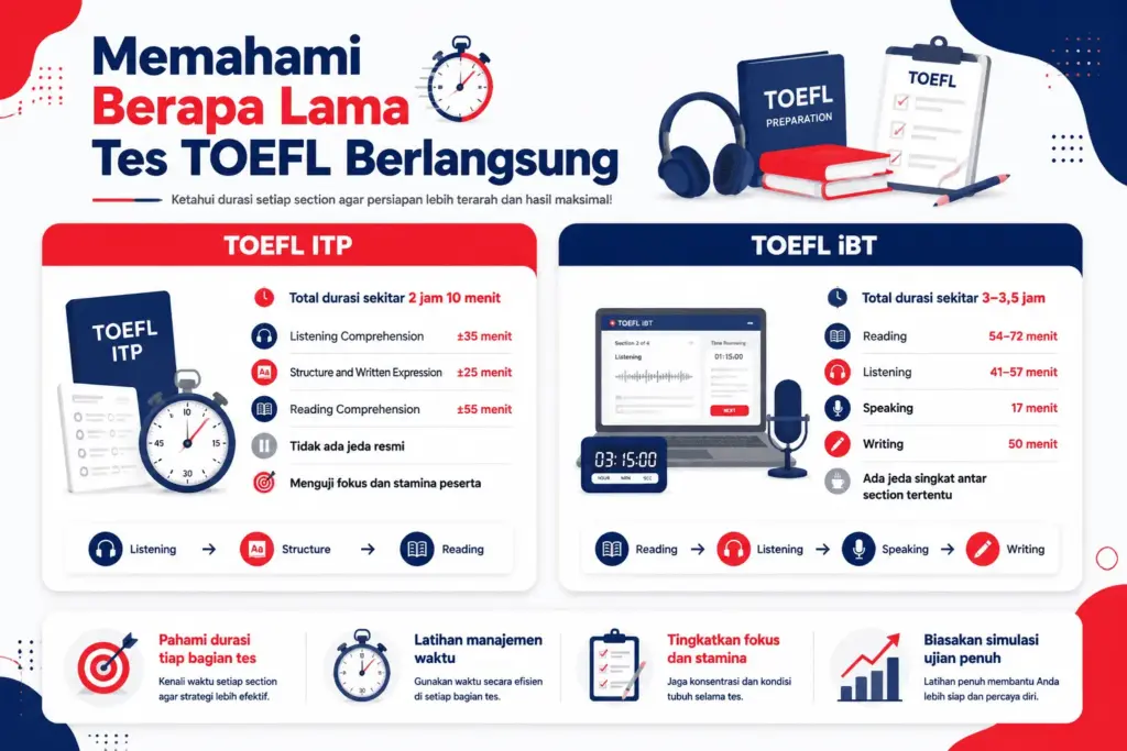 Berapa lama tes TOEFL