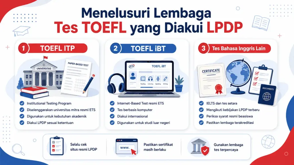 lembaga tes toefl yang diakui lpdp