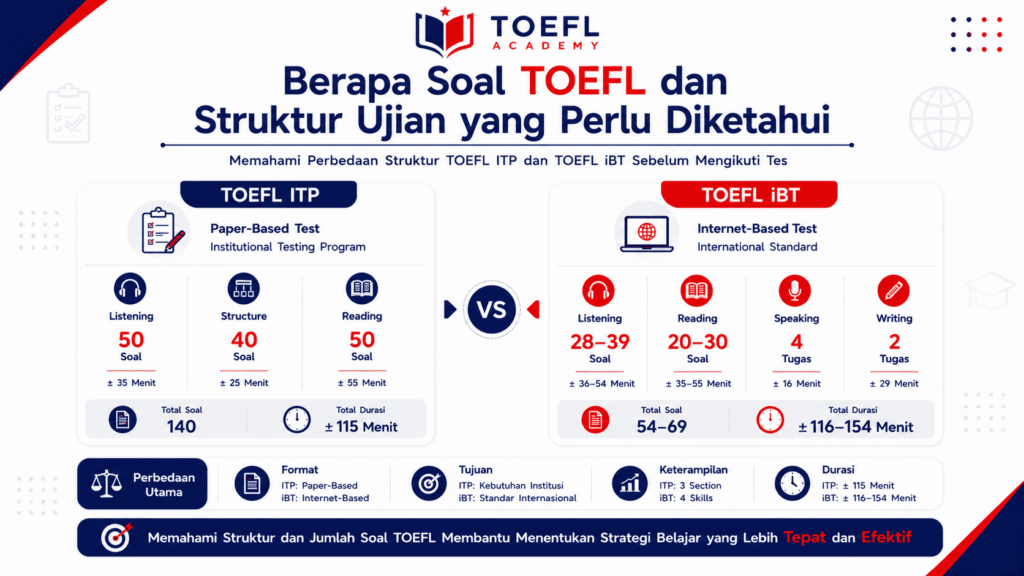 berapa soal toefl