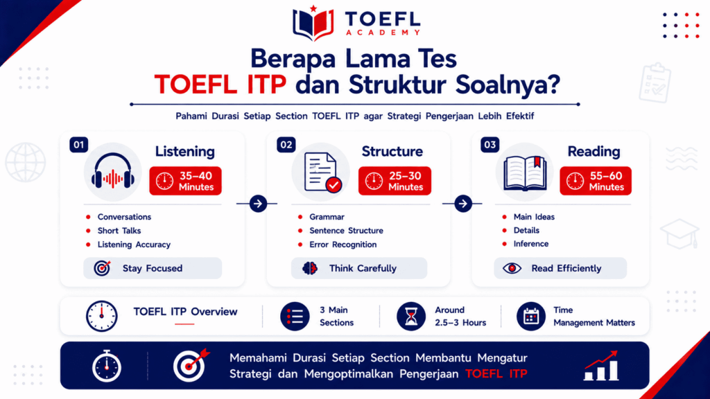 berapa lama tes toefl itp