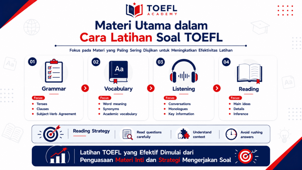 cara latihan soal toefl
