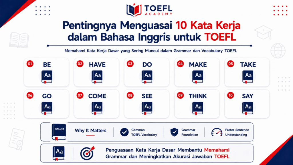 sebutkan 10 kata kerja dalam bahasa inggris