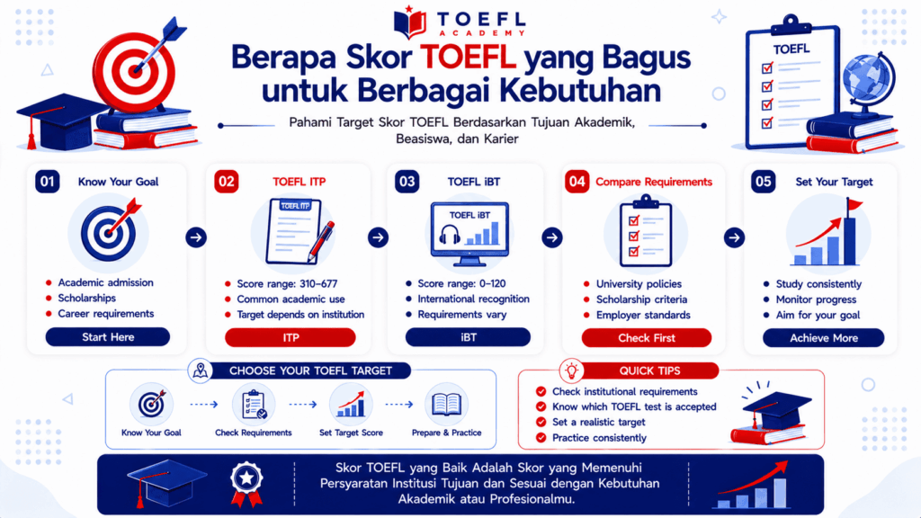 berapa skor toefl yang bagus