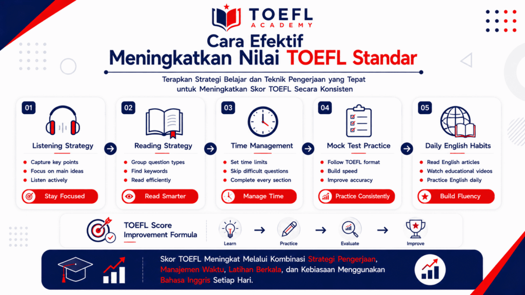 nilai toefl standar