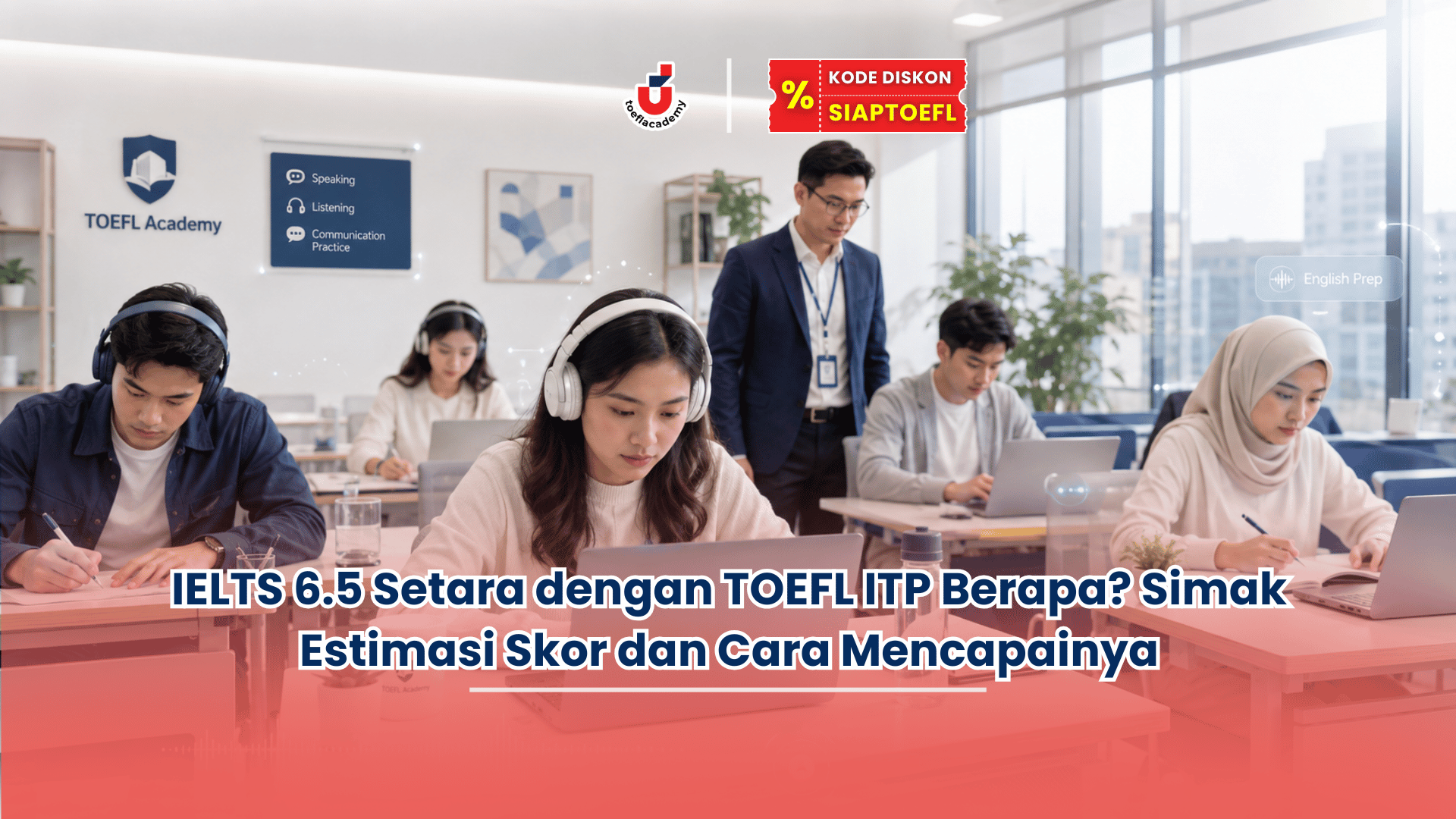 IELTS 6.5 setara dengan TOEFL ITP berapa