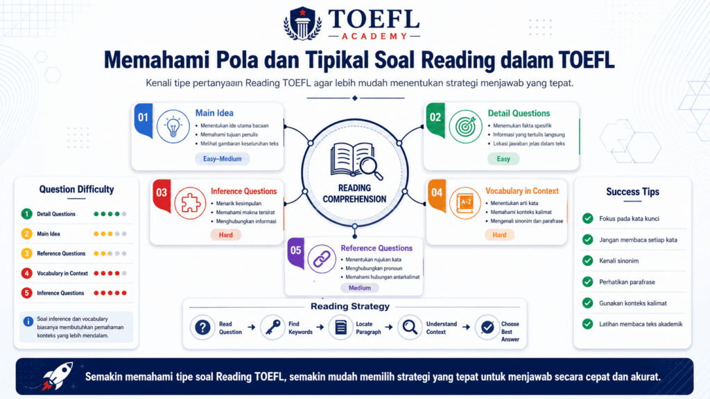 Trik menjawab soal Reading Comprehension TOEFL