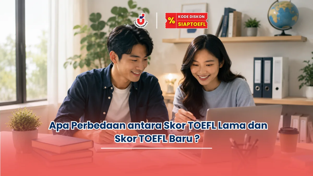 Apa perbedaan antara skor TOEFL lama dan skor TOEFL baru