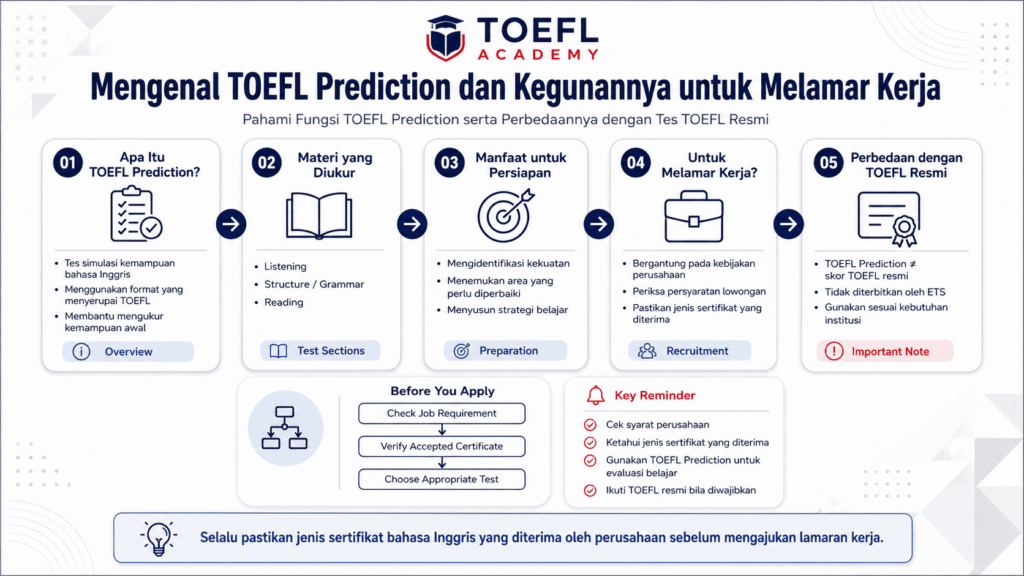 Apakah TOEFL prediction bisa dipakai daftar kerja