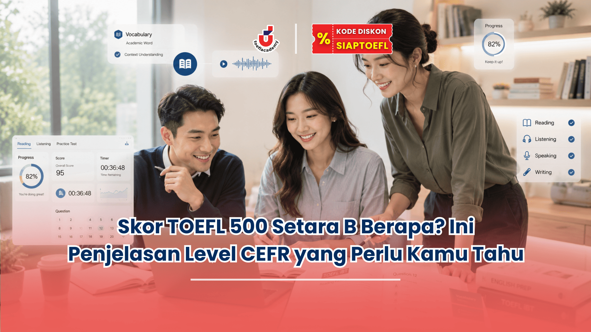 skor toefl 500 setara b berapa