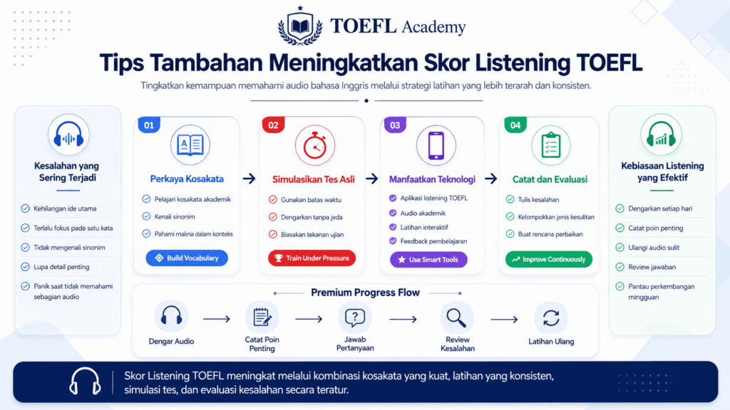 Cara melatih listening TOEFL