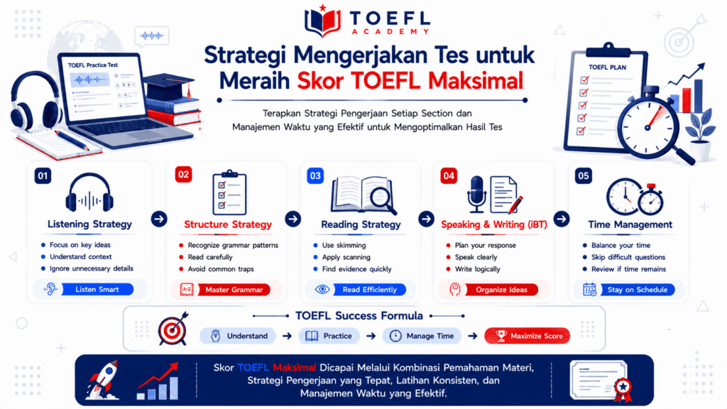 berapa skor maksimal toefl itp dan ibt