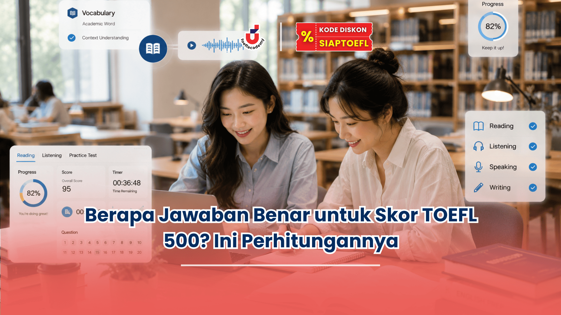 berapa jawaban benar untuk skor toefl 500