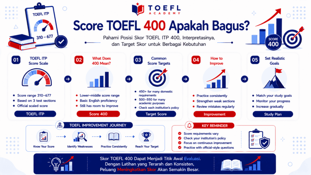 Score TOEFL 400 apakah bagus
