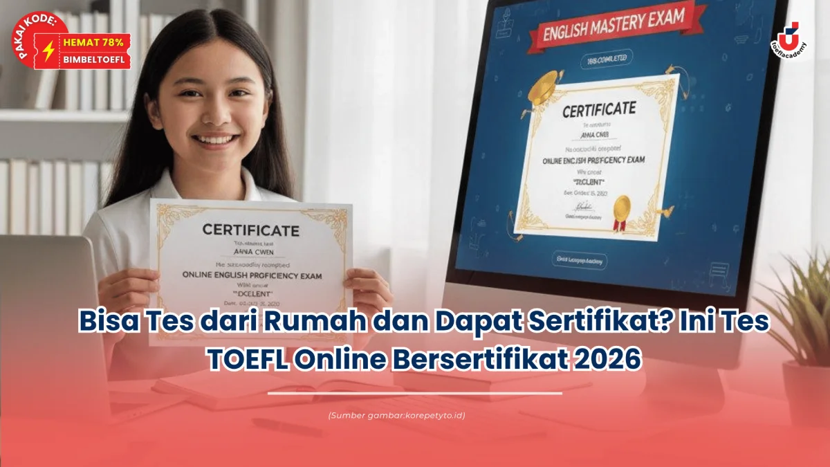 tes toefl online bersertifikat