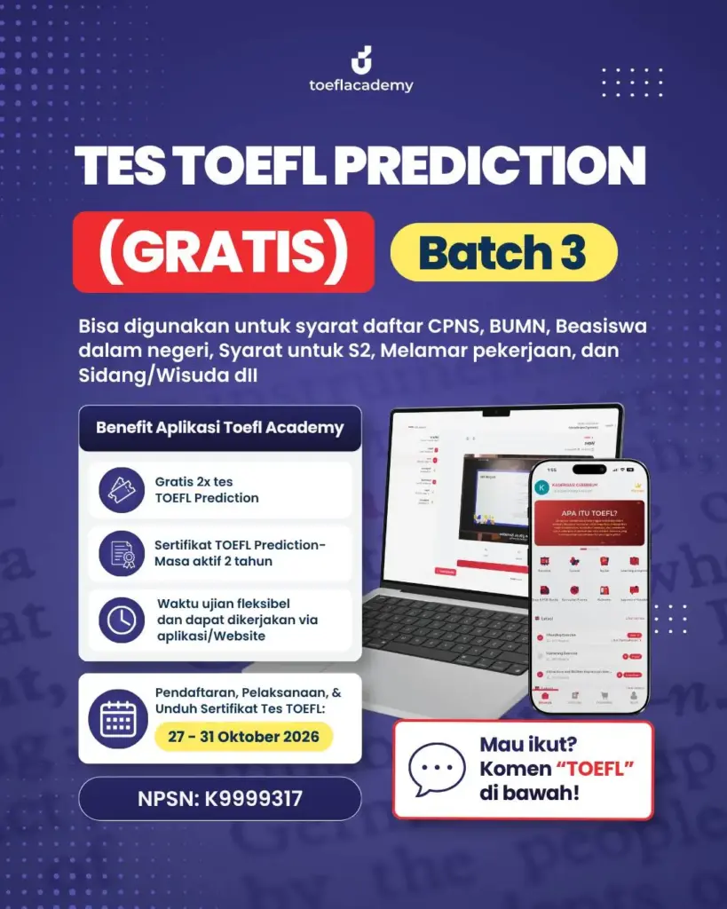 tes toefl toefl academy gratis