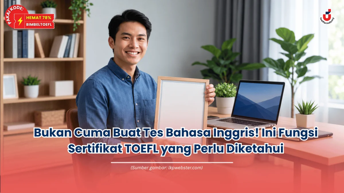 fungsi sertifikat toefl