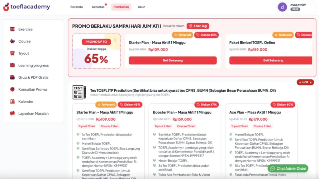 kode promo toeflacademy